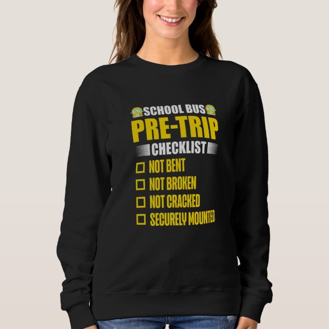 Sudadera School Bus Pre Trip Checklist  Bus Driver  1 (Anverso)