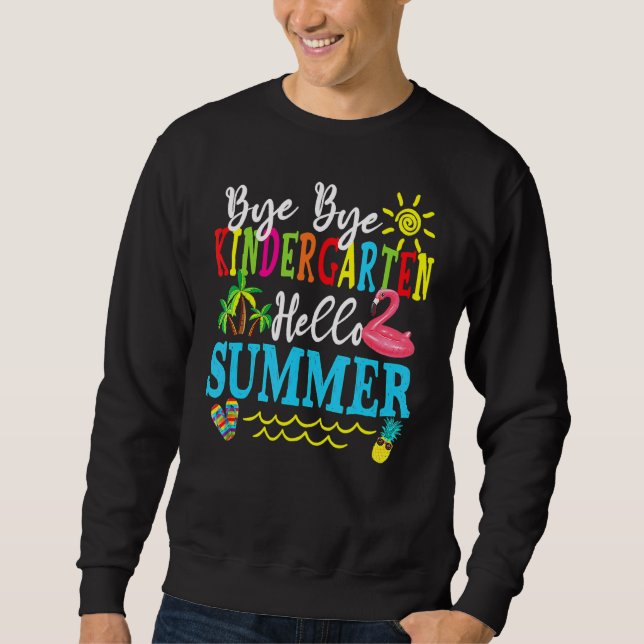 Sudadera School Bye Kindergarten Hola verano (Anverso)