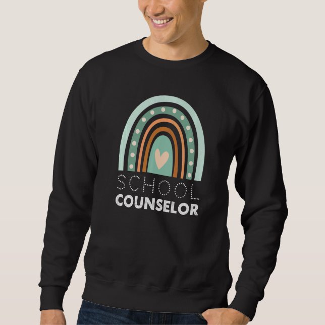 Sudadera School Counselor Rainbow Appreciation For Women   (Anverso)