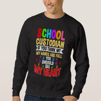 Sudadera School Custodian Hands Janitor Guard Caretaker Hos