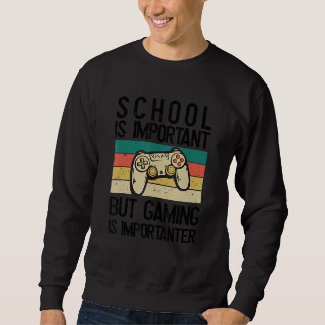 Sudadera School is important_5 (Anverso)