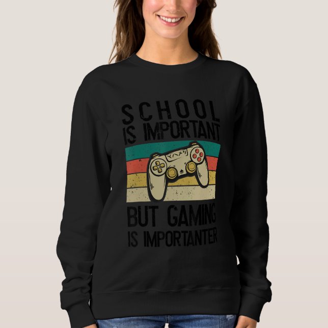 Sudadera School is important_5 (Anverso)