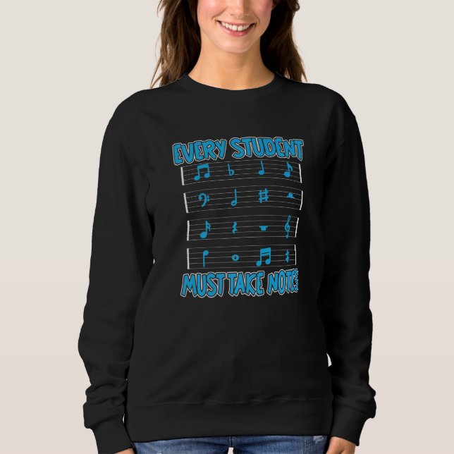 Sudadera School Notes Educator  Education Music Teacher (Anverso)