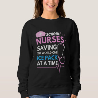 Sudadera School nurses saving the world one pack at a timee