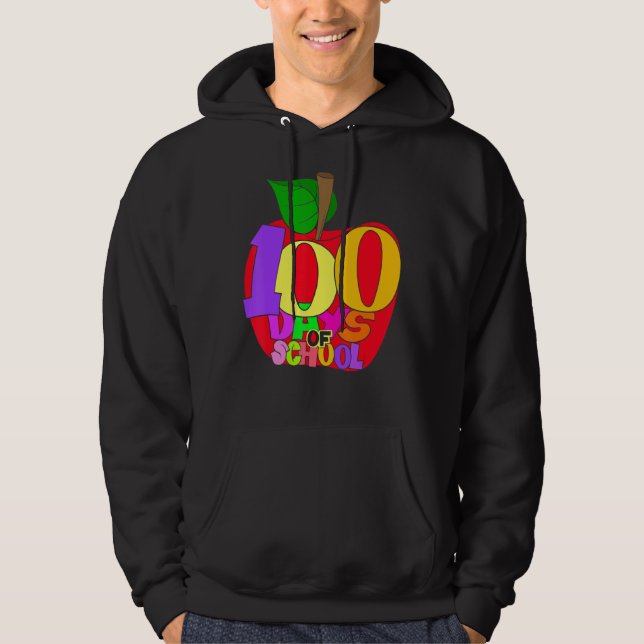 Sudadera School Teacher Student Girls Boys Gift 100 Days Of (Anverso)