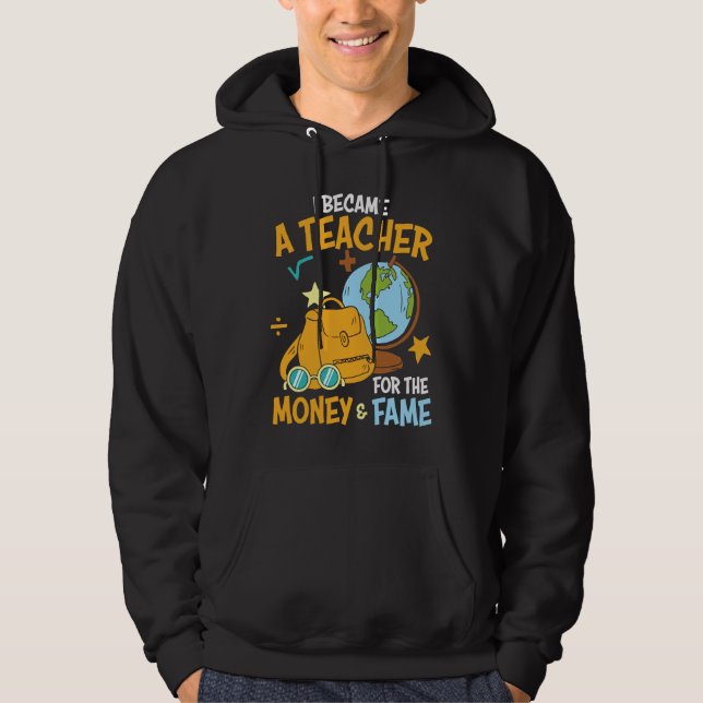 Sudadera School Teachers Graphic Plus Size Humorous (Anverso)