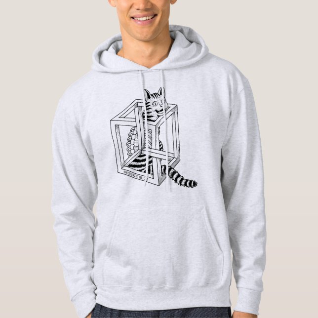 Sudadera Schrodinger el gato (Anverso)