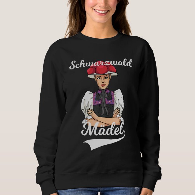 Sudadera Schwarzwald Bollenhut Hogar Chica de la Selva Negr (Anverso)