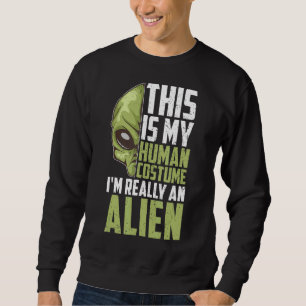 Sudadera Sci Fi Alien Extraterrestrial Costume Humano Alien