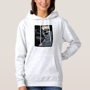 Sudadera Scooby-Doo Noir Obstaculizado Gráfico de la mansió