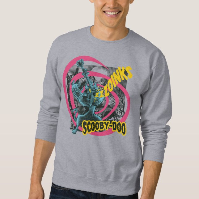 Sudadera Scooby-Doo Zoinks Punk Guitar Gráfico (Anverso)