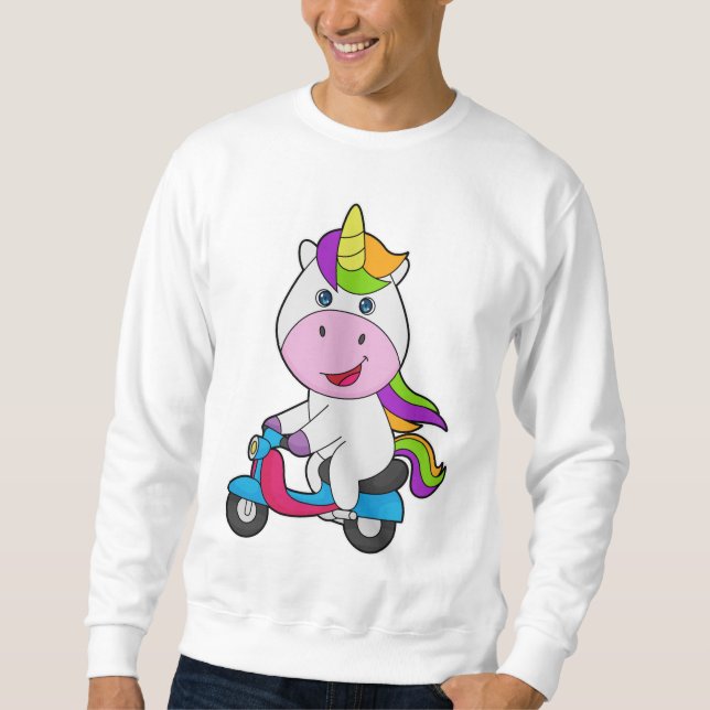 Sudadera Scooter de Unicorn (Anverso)