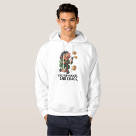 Sudadera Scooter Delivery Troll - Yo Trato Caos Con Boxe