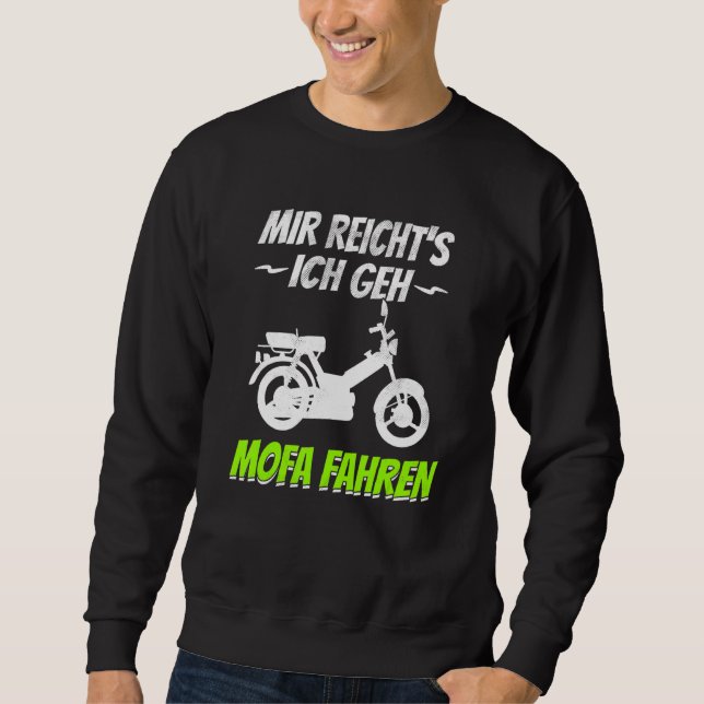 Sudadera Scooter Moped Moped Conductor Mohick Bike Scooter (Anverso)