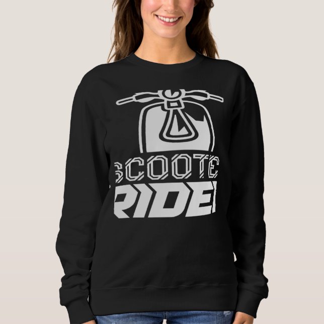 Sudadera Scooter Rider Driving Saying Moped Driver (Anverso)