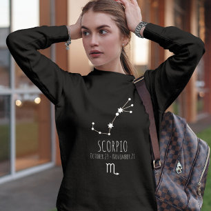 Sudadera Scorpio   Personalized Zodiac Constellation