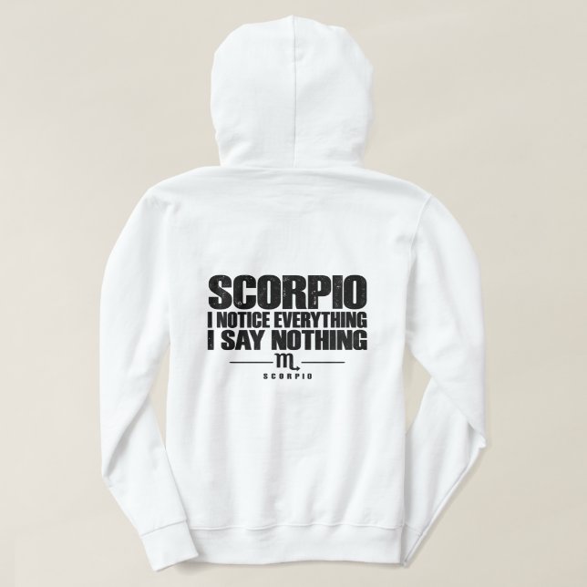 Sudadera Scorpio Zodiac Sign (Reverso del diseño)