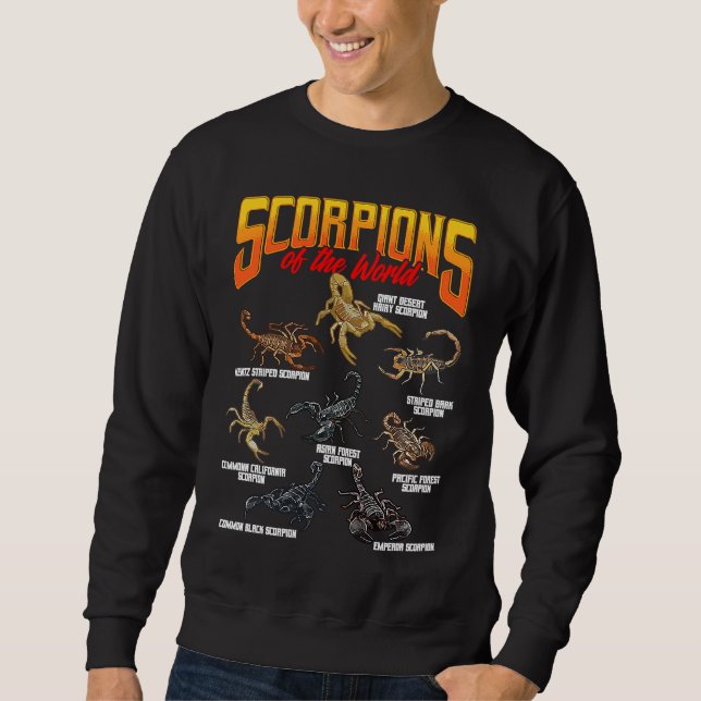 Sudadera Scorpions Animals of the World Arachnology Animal (Anverso)