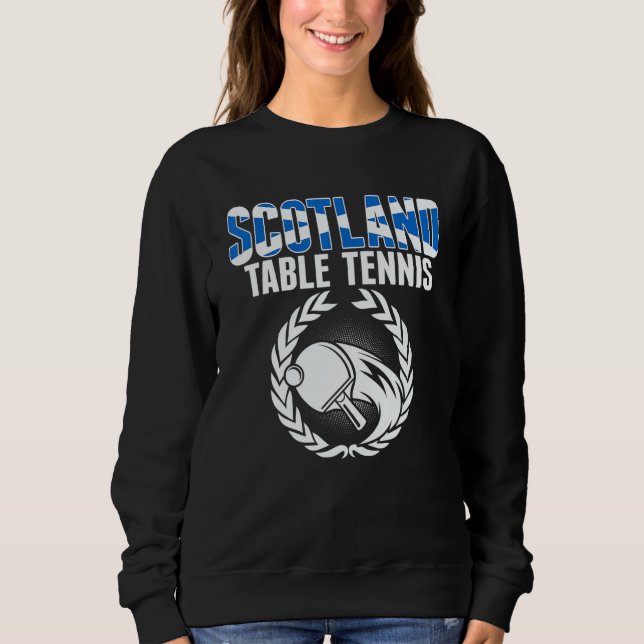 Sudadera Scotland Table Tennis     Scottish Ping Pong Suppo (Anverso)