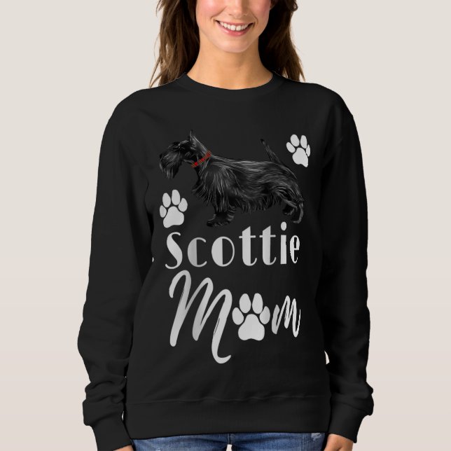 Sudadera Scottish Terrier Scottie Dog Mom (Anverso)