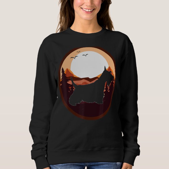 Sudadera Scotty Dog Aberdeen Terrier Retro (Anverso)