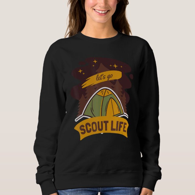 Sudadera Scout Life Scouting Lovers Gifts Hiking Happy Camp (Anverso)