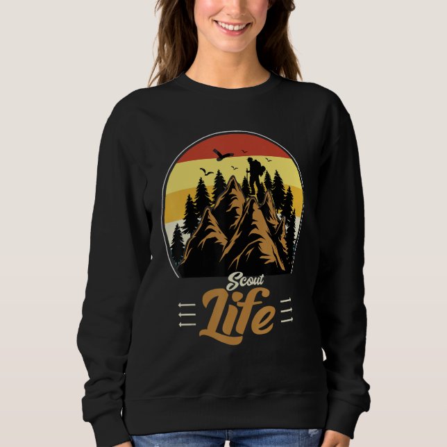 Sudadera Scout Life Scouting Lovers Gifts Hiking Happy Camp (Anverso)
