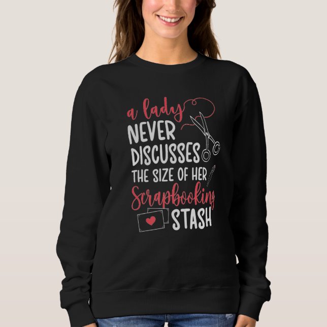 Sudadera Scrapbooking Stash Scrapbook Scrapbooker Premium (Anverso)