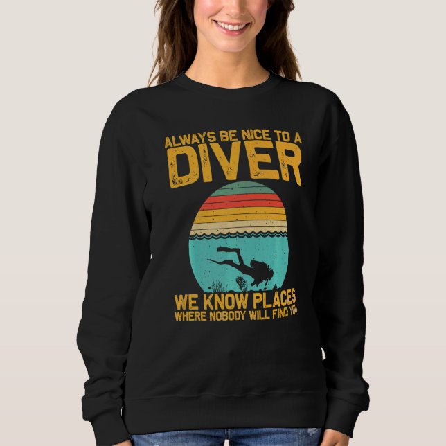 Sudadera Scuba Diving For Men Women Underwater Divers (Anverso)