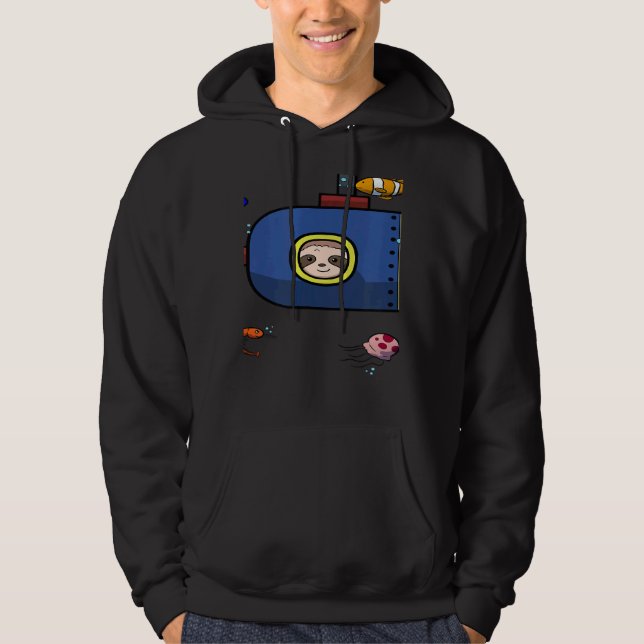 Sudadera Scuba Diving Snorkeling Sloth Lazy Tired Dive Slee (Anverso)