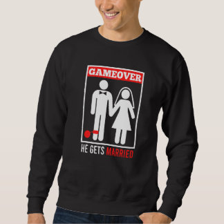 Sudadera Se acabó el juego marido novio despedida de solter