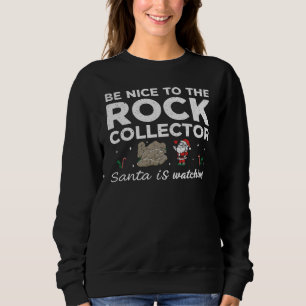 Sudadera Sé agradable con el coleccionista de rock que Sant