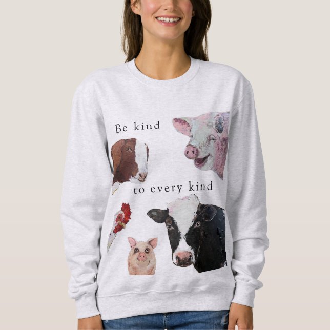 Sudadera Sé amable con cada especie (Anverso)