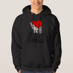 Sudadera Sé Amable Con Los Animales Gato Gatito Divertido M