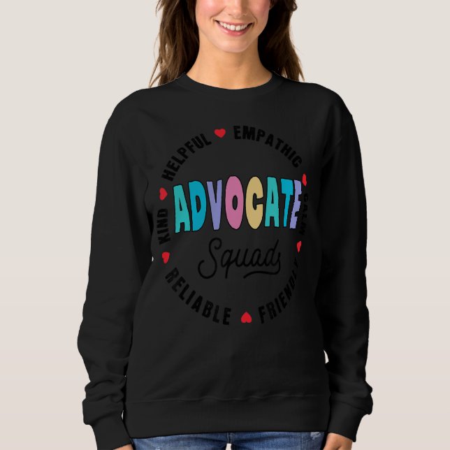 Sudadera Sé amable de incluir profesor de escuadrón de defe (Anverso)