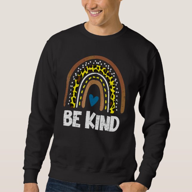 Sudadera Sé Amable Día de la Unidad Arcoiris Naranja Anti A (Anverso)