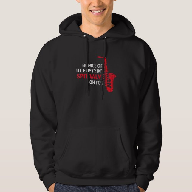 Sudadera Sé Amable O Vaciaré Mi Válvula De Saliva Grunge Sa (Anverso)