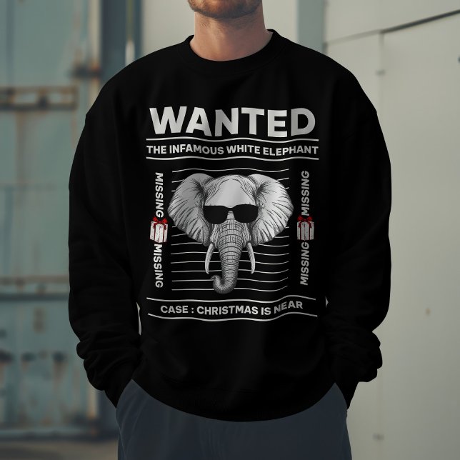 Sudadera Se buscan Navidades divertidos de Elefante Blanco (Subido por el creador)