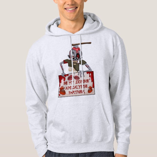 Sudadera Sé el Zombie Apocalypse Partner Men's (Anverso)