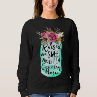 Sudadera Se Eleva Con El Té Dulce Y La Vasa De Flor De Músi
