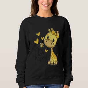 Sudadera “Sé Feliz” “Jirafa Pequeña Luz del Sol” “Alegría H