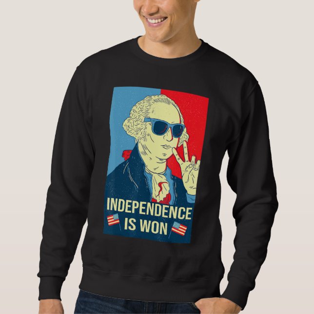 Sudadera Se Gana la Independencia George Washington Día de  (Anverso)