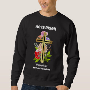 Sudadera Se levanta, feliz Pascua, familia Religiosa