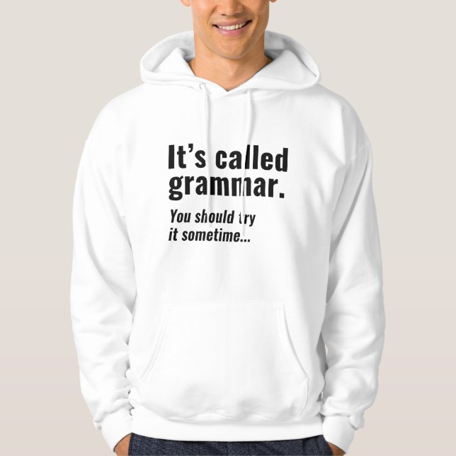 Sudadera Se llama gramática (Anverso)