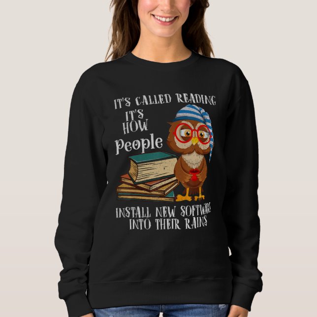 Sudadera Se Llama Leer Libro   Búho (Anverso)