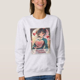 Sudadera Sé Mi San Valentín al Estilo Manga 31470