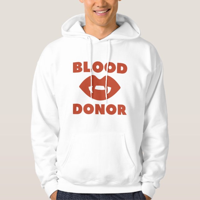 Sudadera Se necesitan donantes de sangre (Anverso)