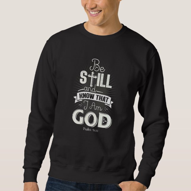 Sudadera Sé Que Soy Dios Salmos Y Proverbio (Anverso)