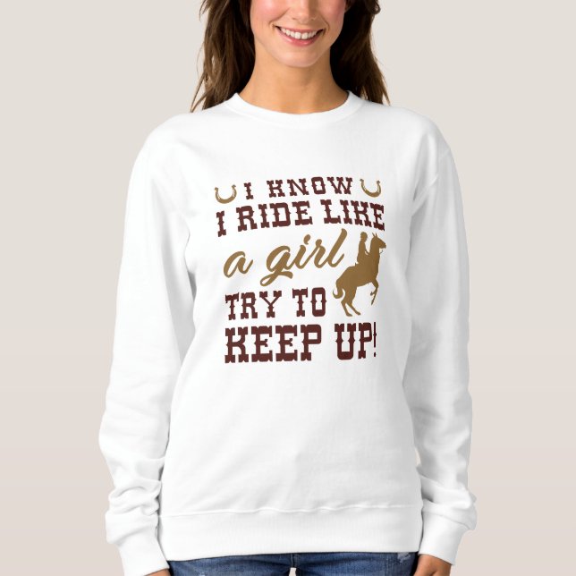 Sudadera Sé Que Viajo Como Un Chica Tratando De Mantenerme  (Anverso)