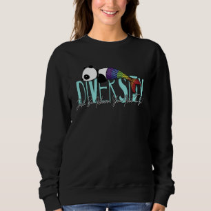 Sudadera Sé Quienquiera Que Seas Diversidad Arcoíris Panda